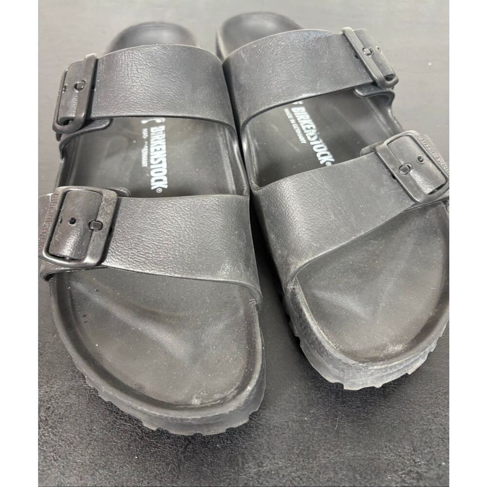 Birkenstock Rubber Black Waterproof Eva Sandals woman’s size 9 - Picture 3 of 8